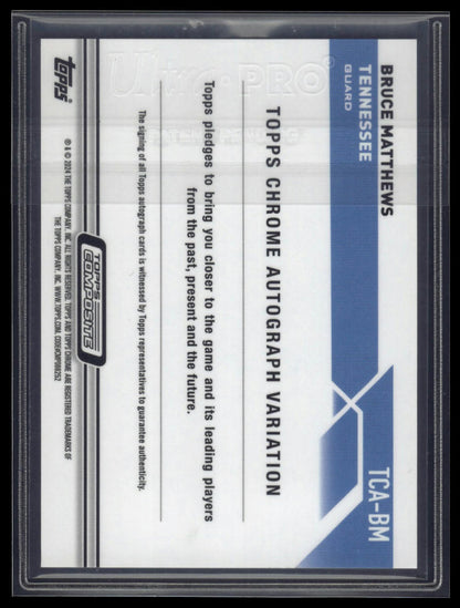 2023 Topps Composite #TCA-BM Bruce Matthews Topps Chrome Autographs Geometric