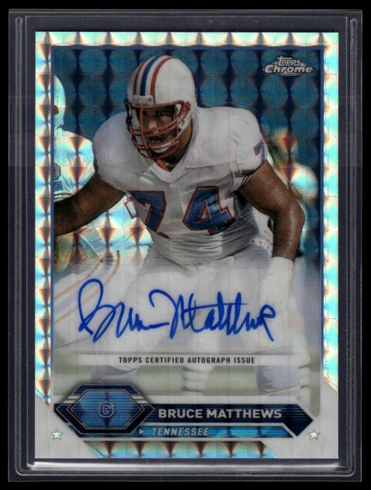 2023 Topps Composite #TCA-BM Bruce Matthews Topps Chrome Autographs Geometric