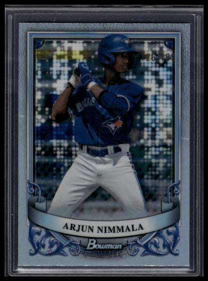 2024 Bowman Sterling #BSP-8 Arjun Nimmala Refractor #/199