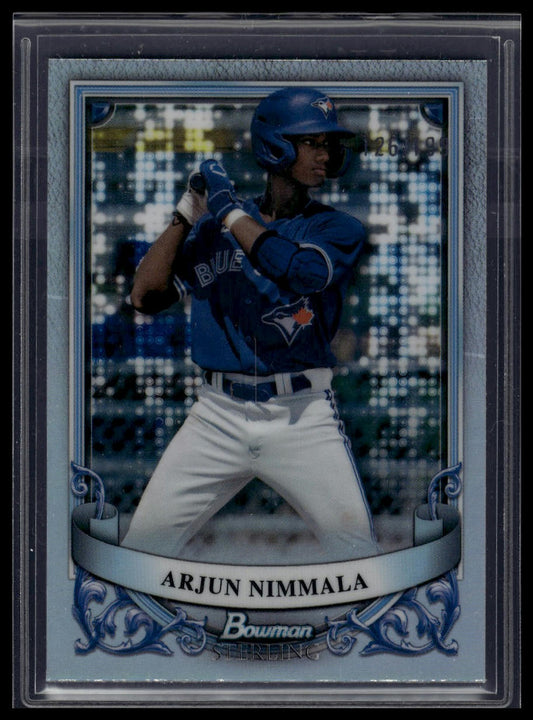 2024 Bowman Sterling #BSP-8 Arjun Nimmala Refractor #/199