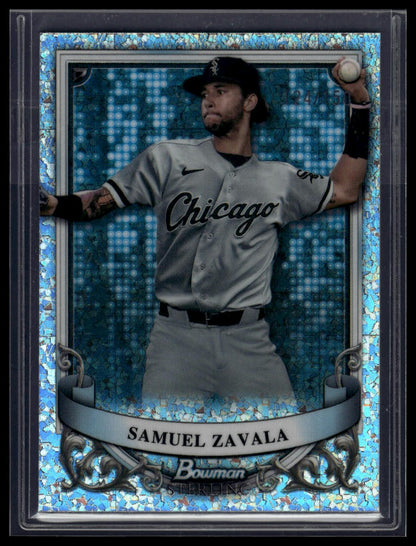 2024 Bowman Sterling #BSP-15 Samuel Zavala Mini Diamond Refractor #/150