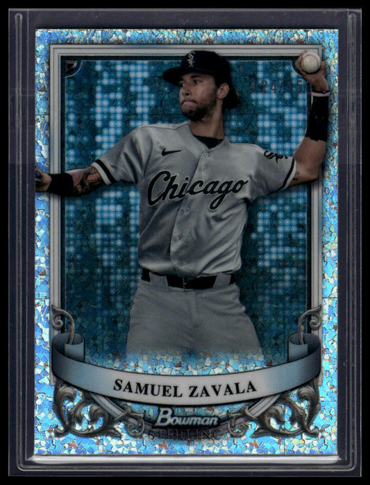 2024 Bowman Sterling #BSP-15 Samuel Zavala Mini Diamond Refractor #/150