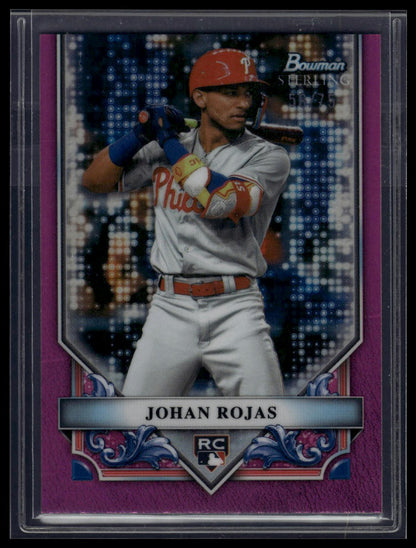 2024 Bowman Sterling #BSR-28 Johan Rojas Magenta Refractor #/75