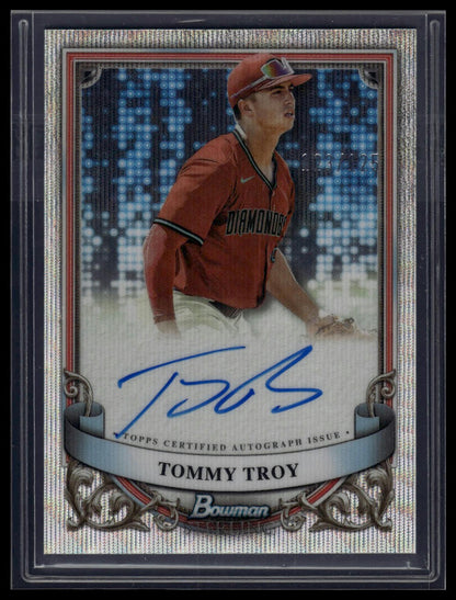 2024 Bowman Sterling #PA-TT Tommy Troy Prospect Auto /125
