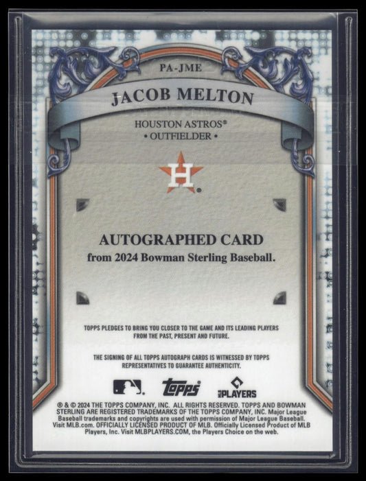 2024 Bowman Sterling #PA-JME Jacob Melton Prospect Autographs