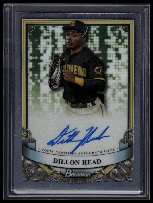 2024 Bowman Sterling #PA-DH Dillon Head Prospect Autographs
