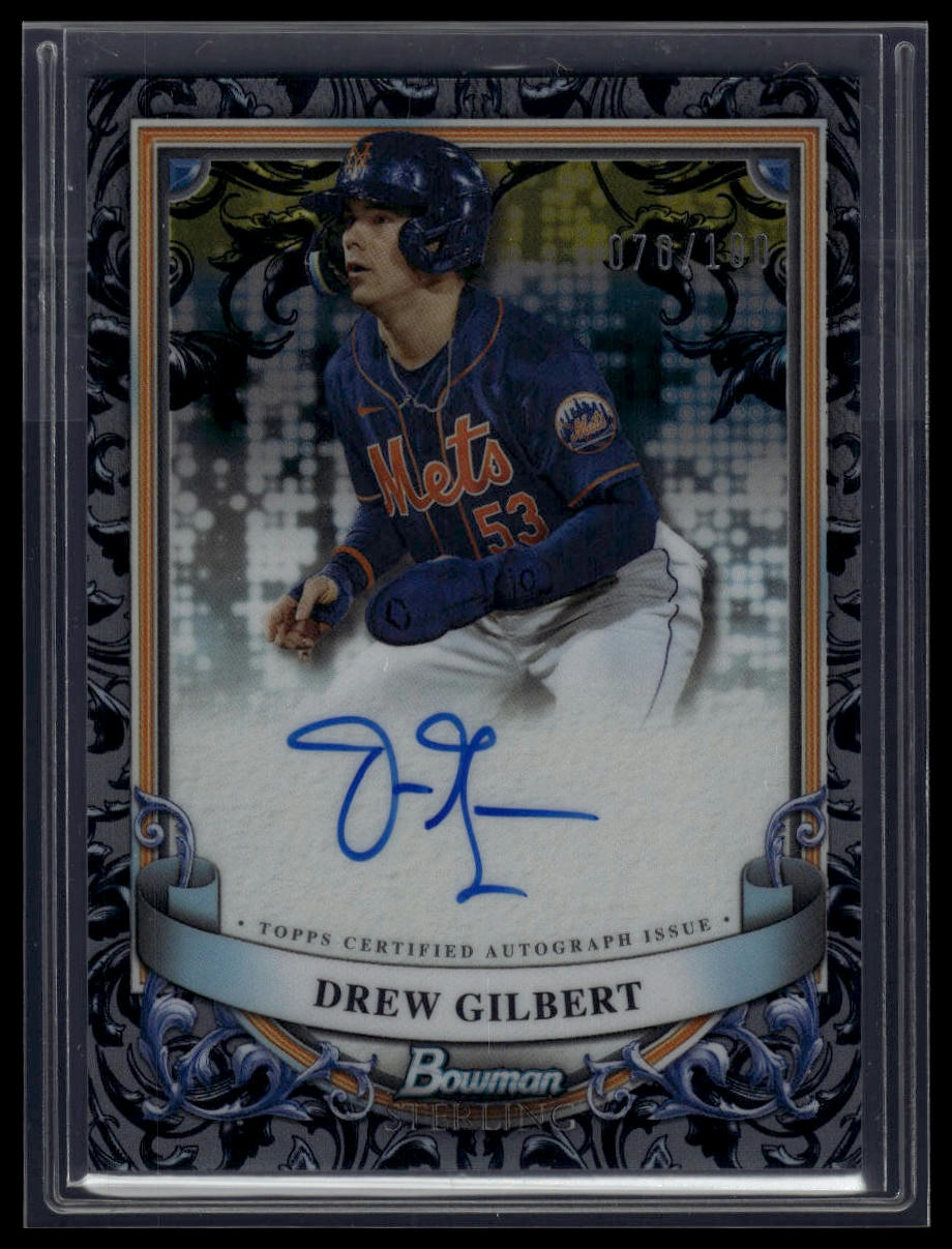 2024 Bowman Sterling #PA-DG Drew Gilbert Prospect Auto Sterling Silver /100