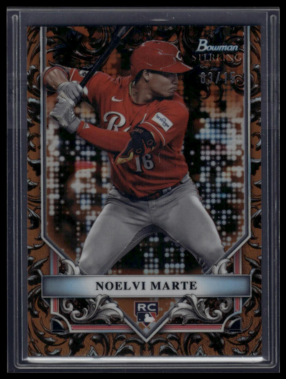 2024 Bowman Sterling #BSR-29 Noelvi Marte Sterling Copper Refractor #/15
