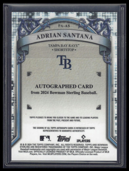 2024 Bowman Sterling #PA-AS Adrian Santana Prospect Autographs