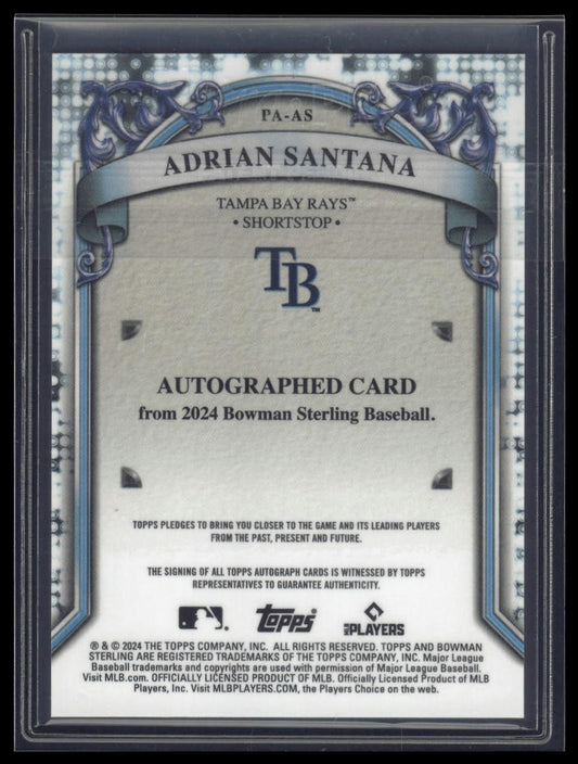 2024 Bowman Sterling #PA-AS Adrian Santana Prospect Autographs