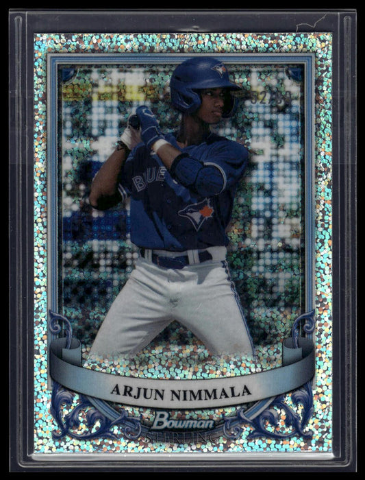2024 Bowman Sterling #BSP-8 Arjun Nimmala Speckle Refractor #/99