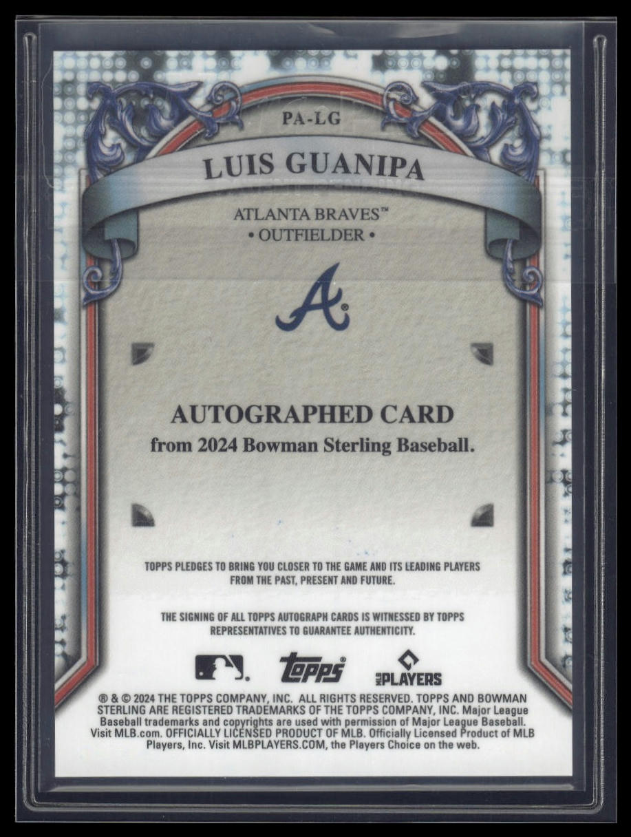 2024 Bowman Sterling #PA-LG Luis Guanipa Prospect Autographs