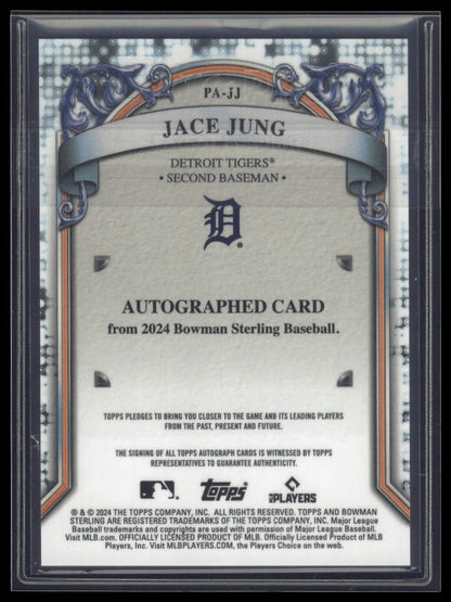 2024 Bowman Sterling #PA-JJ Jace Jung Prospect Autographs