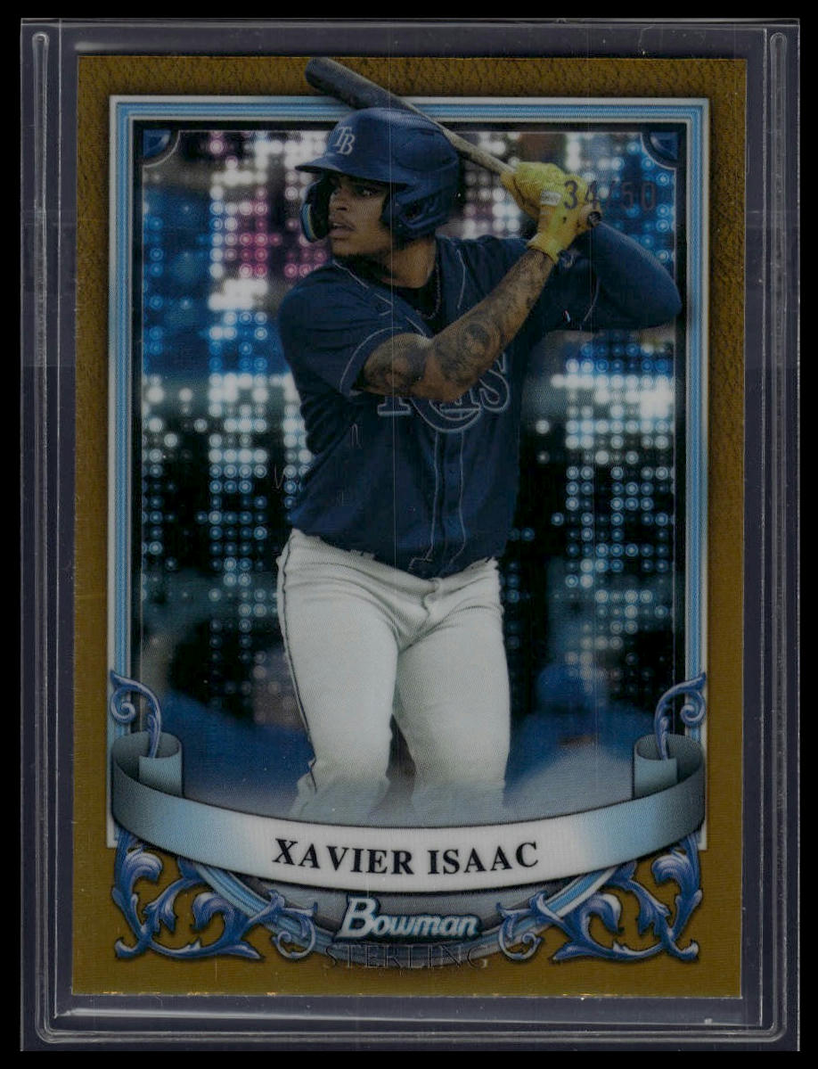 2024 Bowman Sterling #BSP-6 Xavier Isaac Gold Refractor #/50