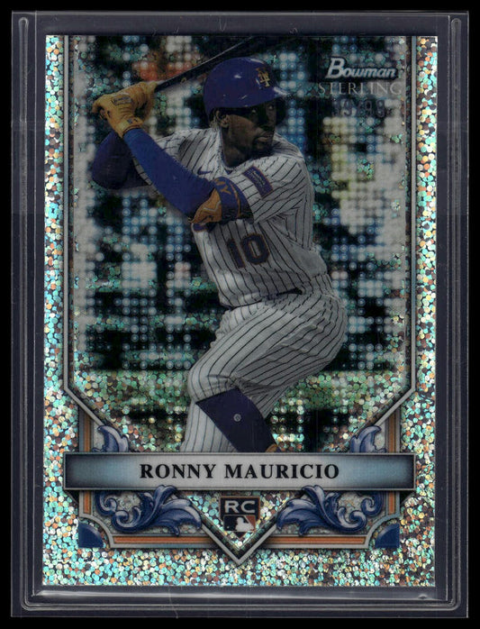2024 Bowman Sterling #BSR-19 Ronny Mauricio Speckle Refractor #/99