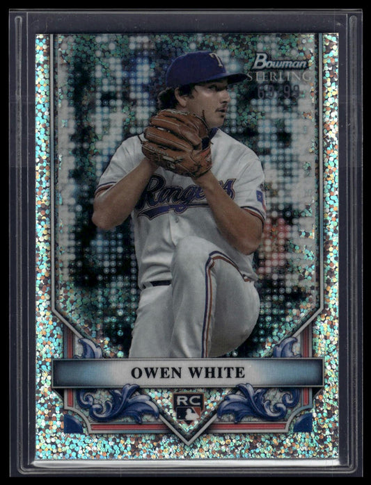 2024 Bowman Sterling #BSR-32 Owen White Speckle Refractor #/99