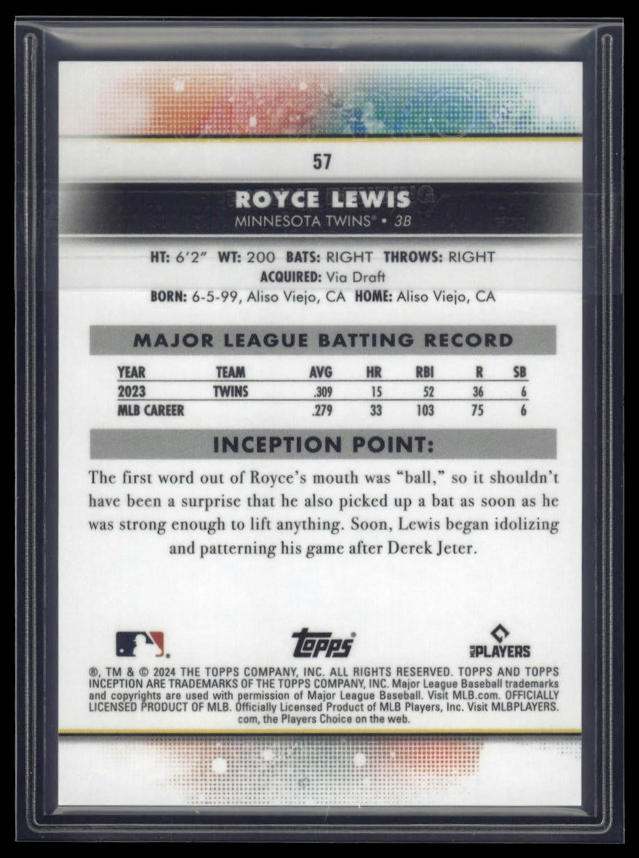 2024 Topps Inception #57 Royce Lewis