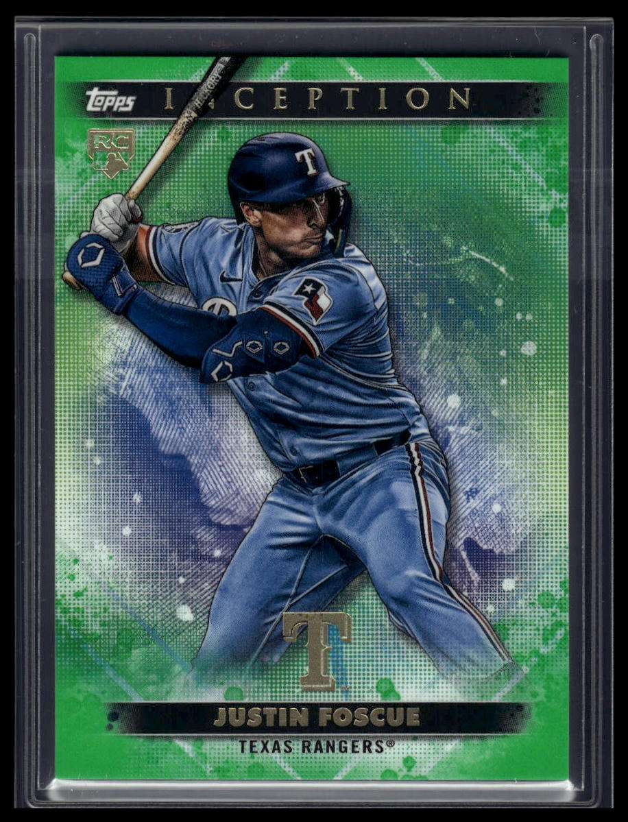 2024 Topps Inception #28 Justin Foscue Green