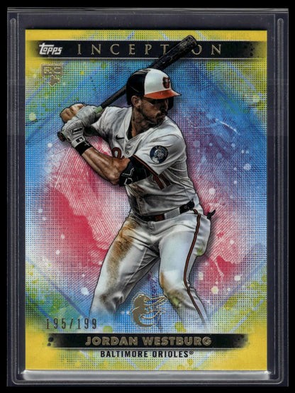 2024 Topps Inception #48 Jordan Westburg Yellow #/199