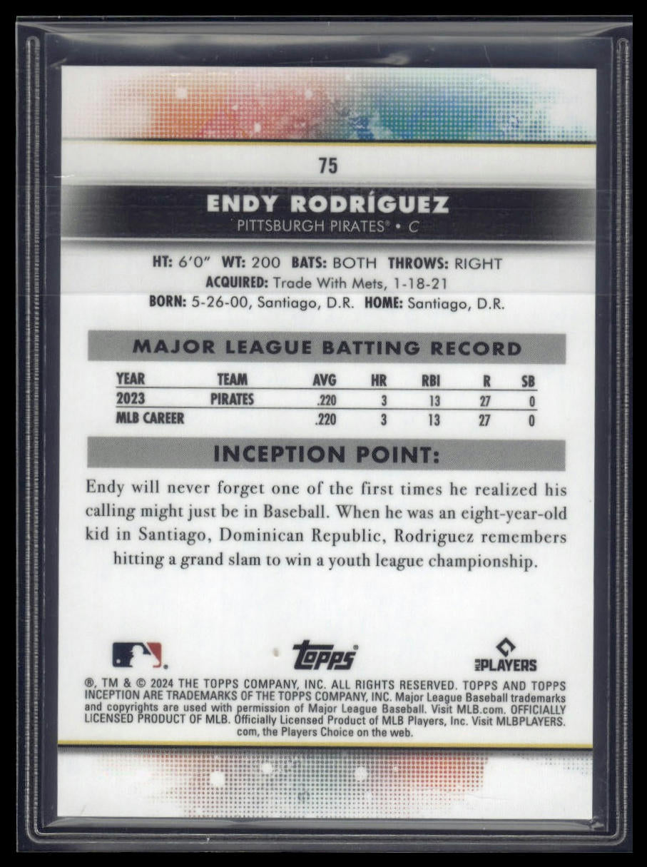 2024 Topps Inception #75 Endy Rodríguez Magenta #/99