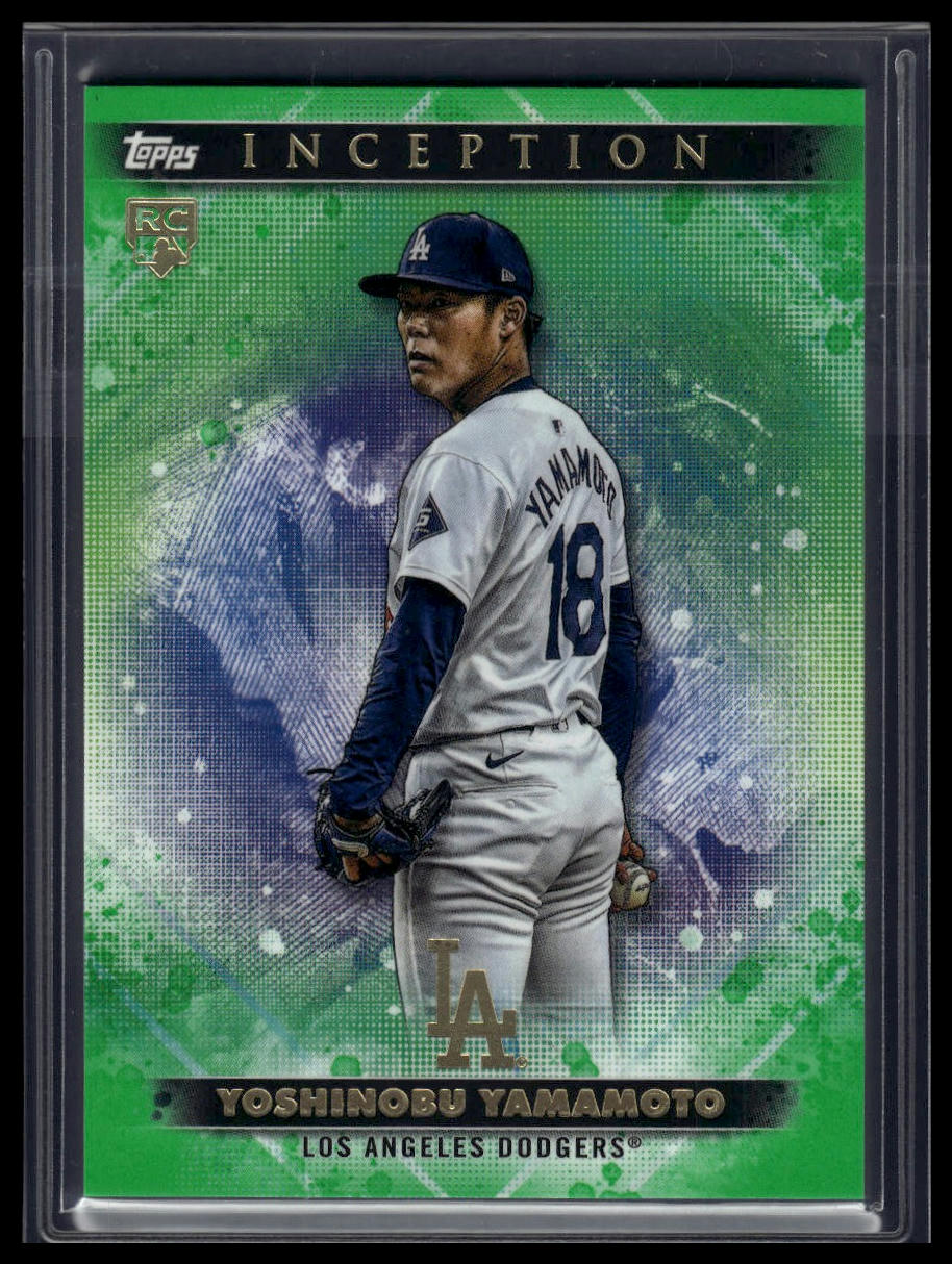 2024 Topps Inception #44 Yoshinobu Yamamoto Green