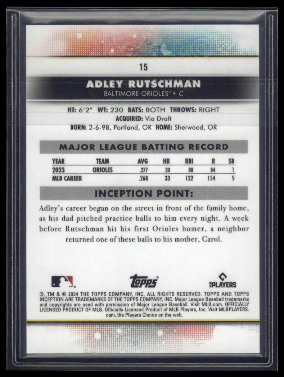 2024 Topps Inception #15 Adley Rutschman