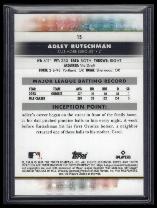 2024 Topps Inception #15 Adley Rutschman