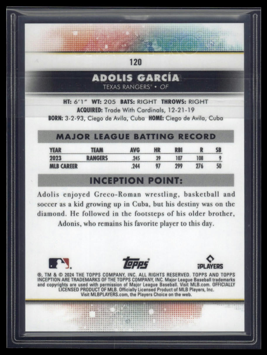 2024 Topps Inception #120 Adolis García
