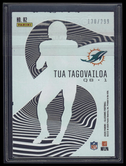 2020 Panini Illusions #A2 Tua Tagovailoa Astounding Light Blue #/299