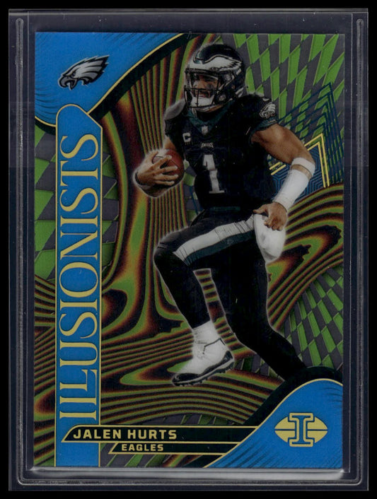 2024 Panini Illusions #14 Jalen Hurts Illusionists Light Blue #/299