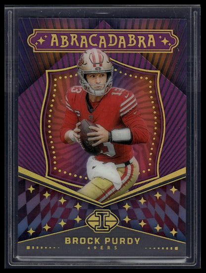 2024 Panini Illusions #5 Brock Purdy Abracadabra Purple #/50