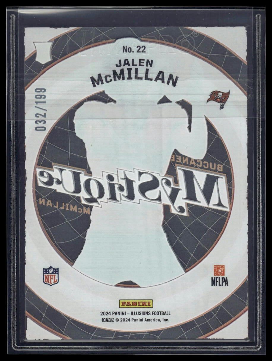 2024 Panini Illusions #22 Jalen McMillan Mystique Red #/199