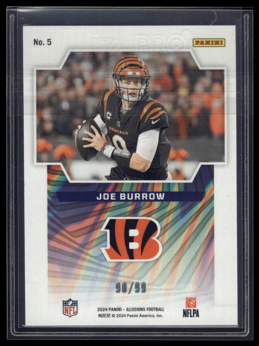 2024 Panini Illusions #5 Joe Burrow Game Magicians Red #/99