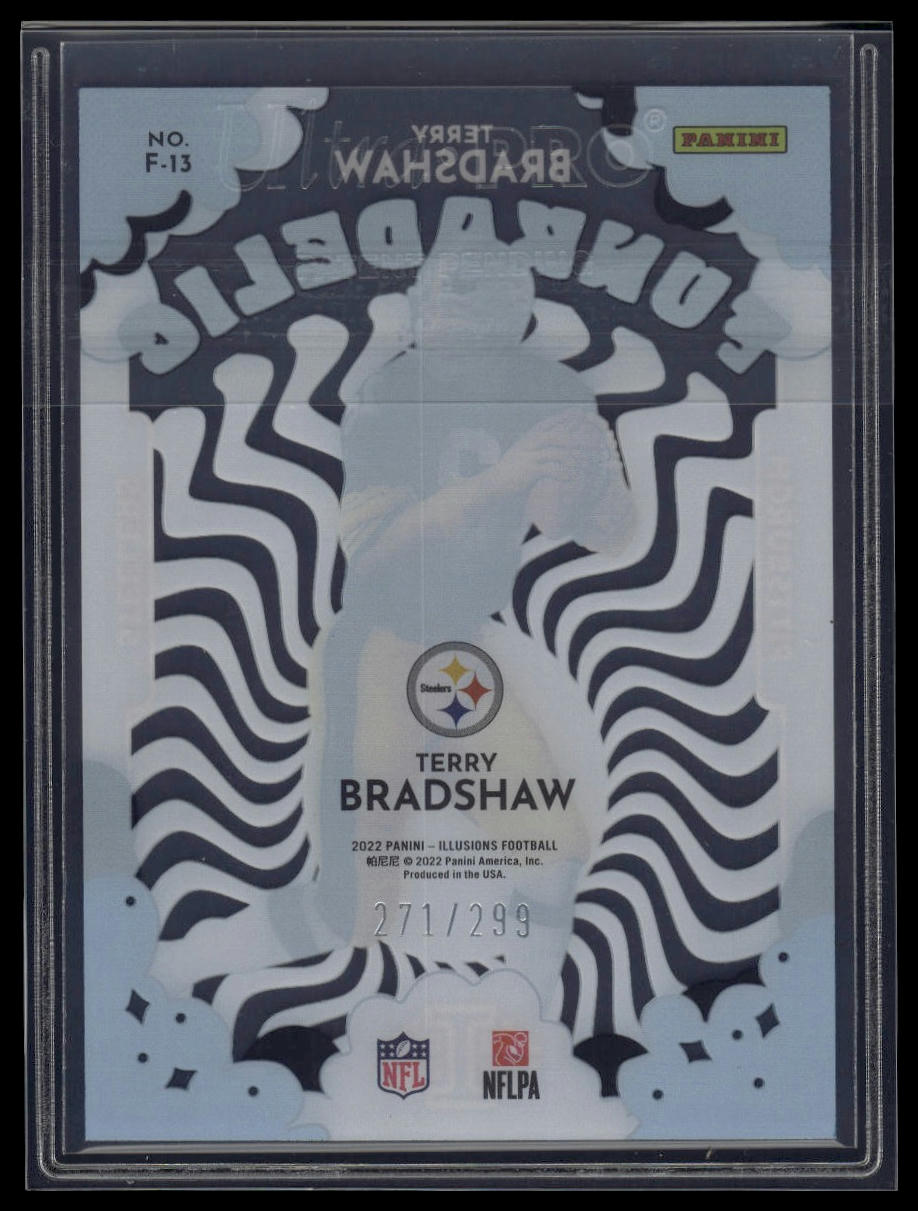 2022 Panini Illusions #F-13 Terry Bradshaw Funkadelic Light Blue #/299