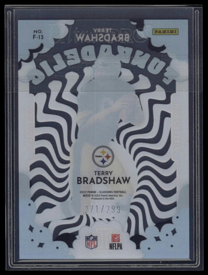 2022 Panini Illusions #F-13 Terry Bradshaw Funkadelic Light Blue #/299