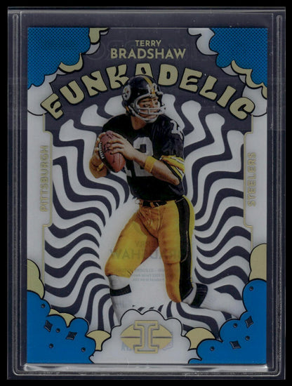 2022 Panini Illusions #F-13 Terry Bradshaw Funkadelic Light Blue #/299