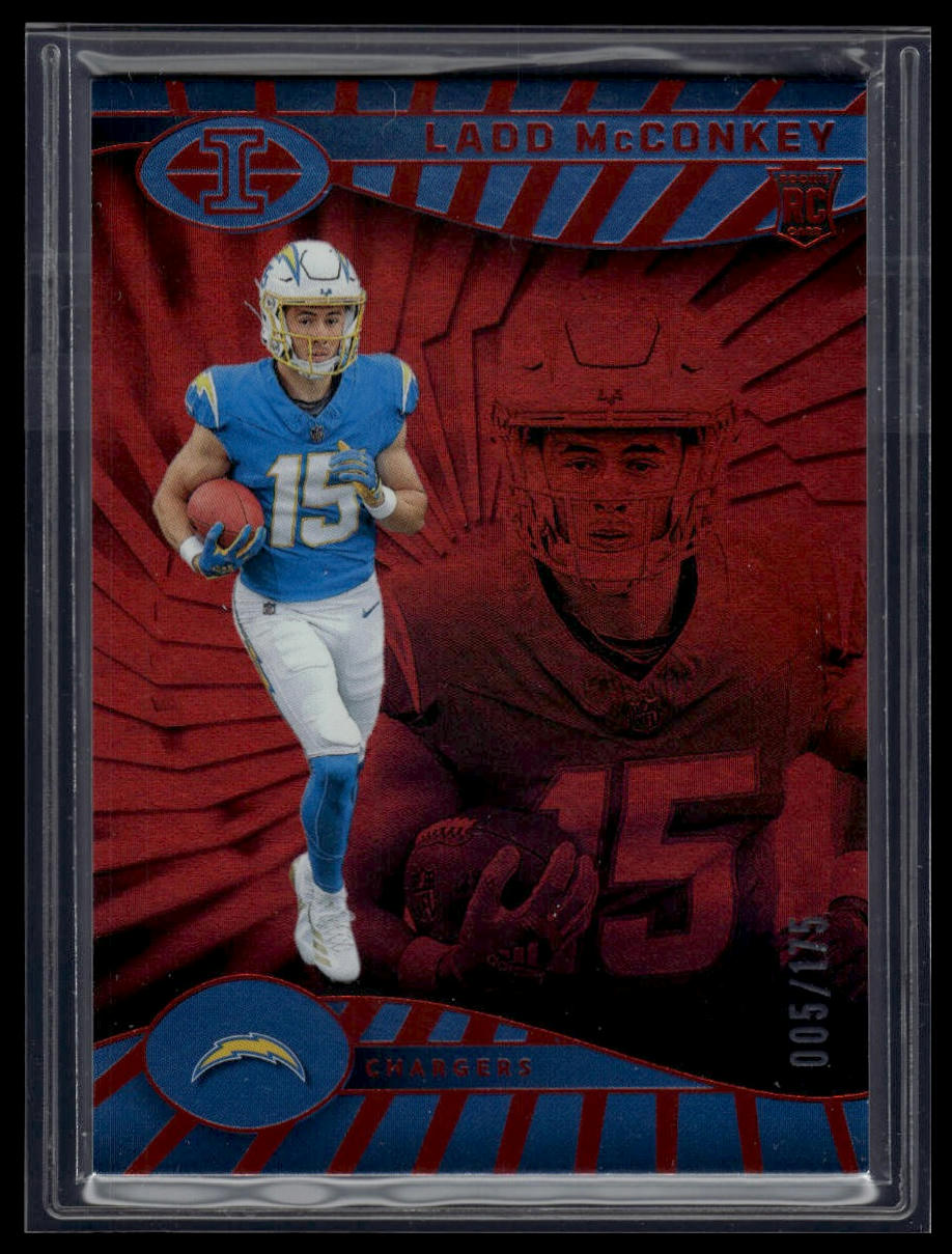 2024 Panini Illusions #51 Ladd McConkey Red Trophy Collection #/175