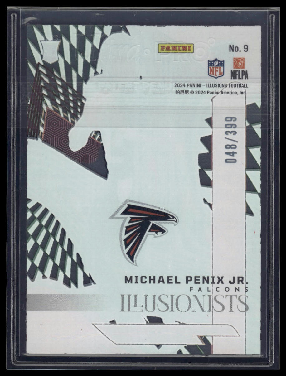 2024 Panini Illusions #9 Michael Penix Jr. Illusionists Pink #/399