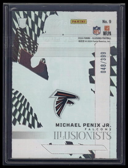 2024 Panini Illusions #9 Michael Penix Jr. Illusionists Pink #/399
