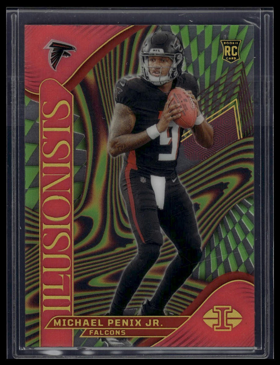 2024 Panini Illusions #9 Michael Penix Jr. Illusionists Pink #/399