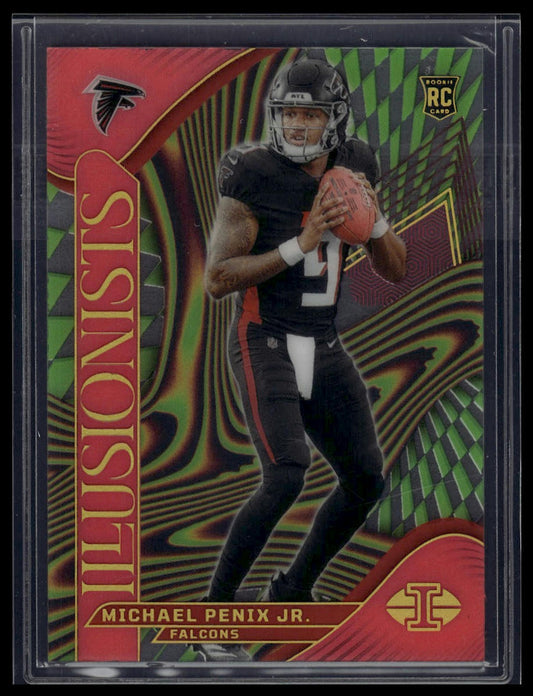 2024 Panini Illusions #9 Michael Penix Jr. Illusionists Pink #/399