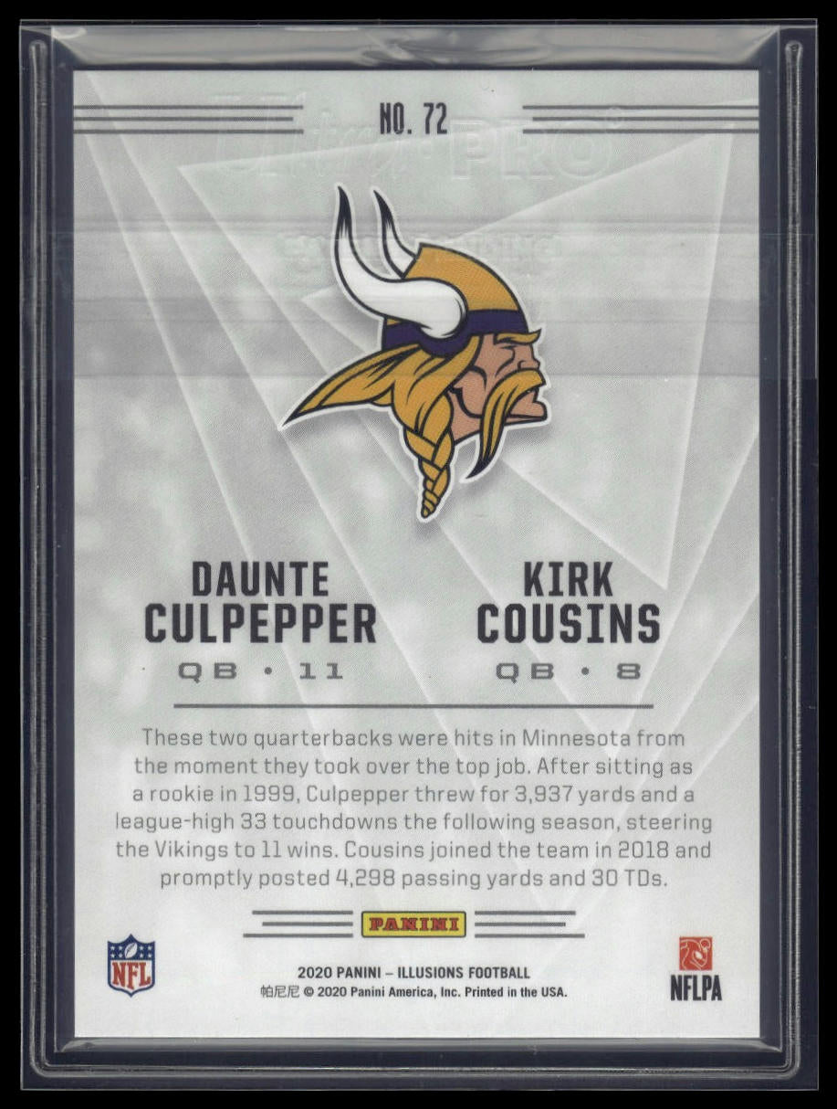 2020 Panini Illusions #72 Cousins / Culpepper Trophy Collection Division /7