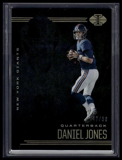 2020 Panini Illusions #81 Daniel Jones Trophy Collection Black #/50