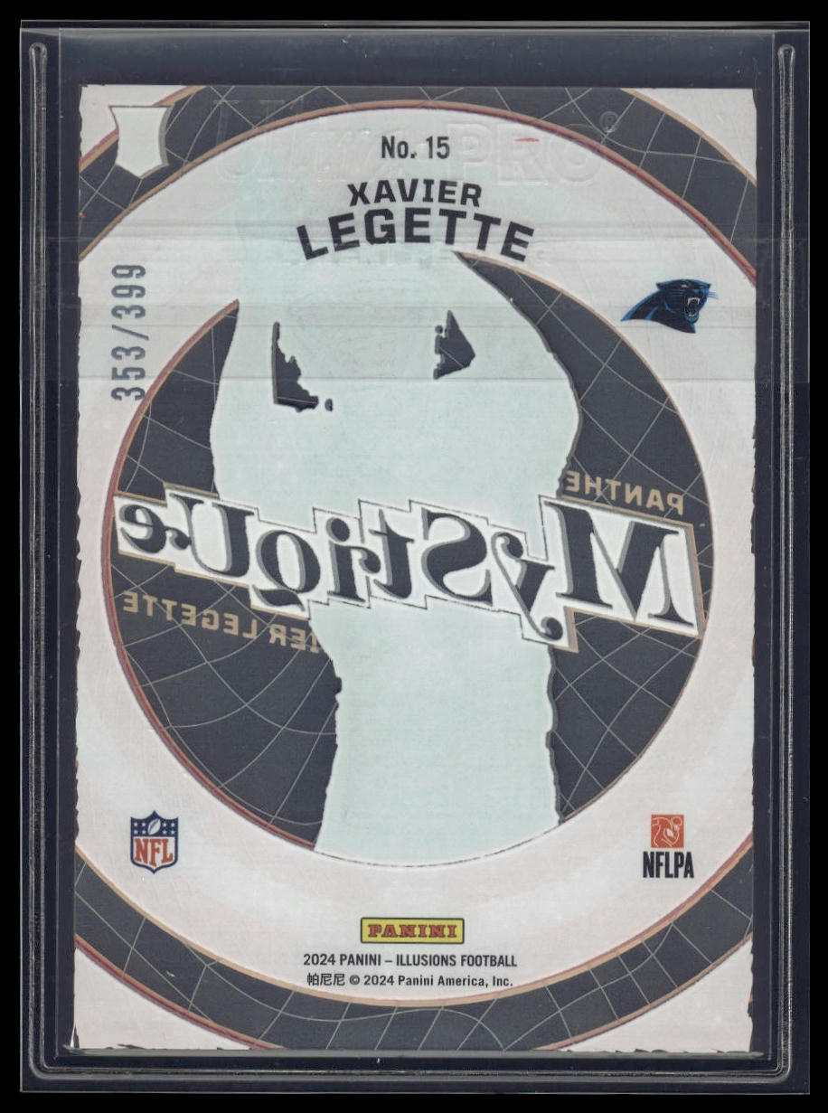2024 Panini Illusions #15 Xavier Legette Mystique Pink #/399