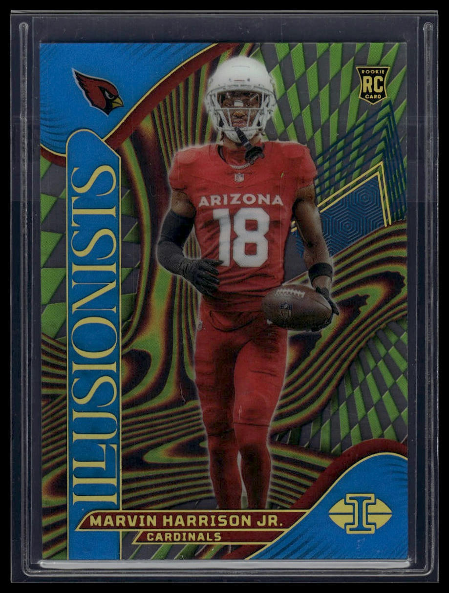 2024 Panini Illusions #5 Marvin Harrison Jr. Illusionists Light Blue #/299