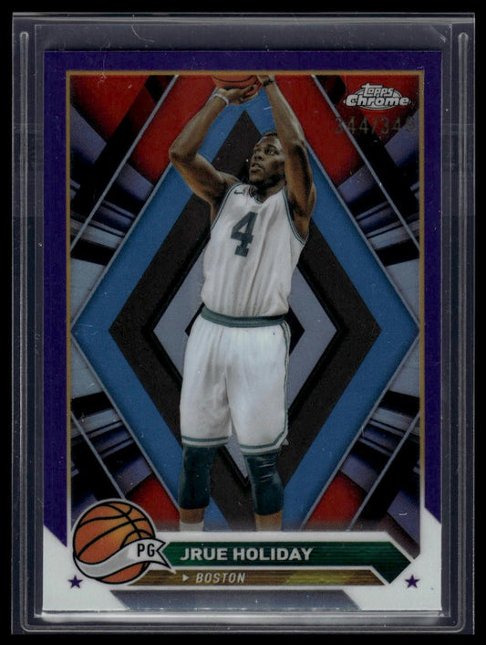 2023-24 Topps Chrome #12 Jrue Holiday Purple Refractors #/349