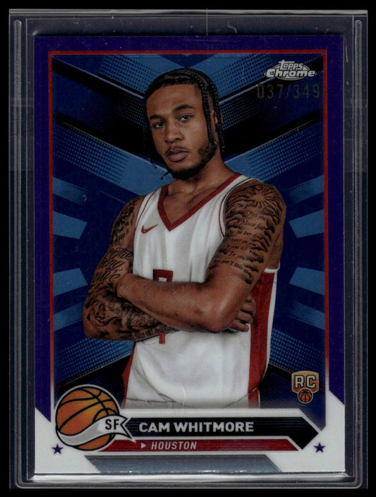 2023-24 Topps Chrome #133 Cam Whitmore Purple Refractors #/349
