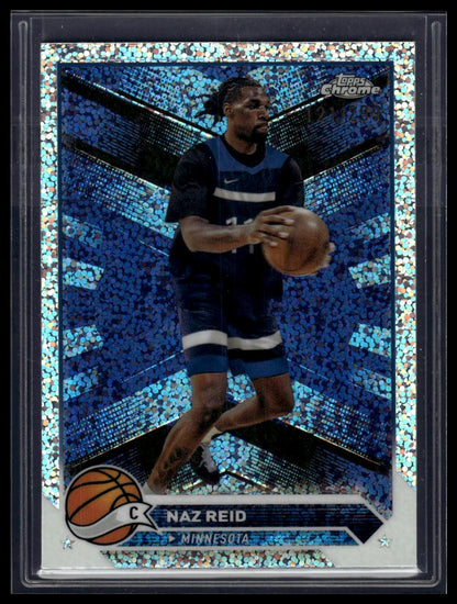 2023-24 Topps Chrome #160 Naz Reid Speckle Refractors #/299