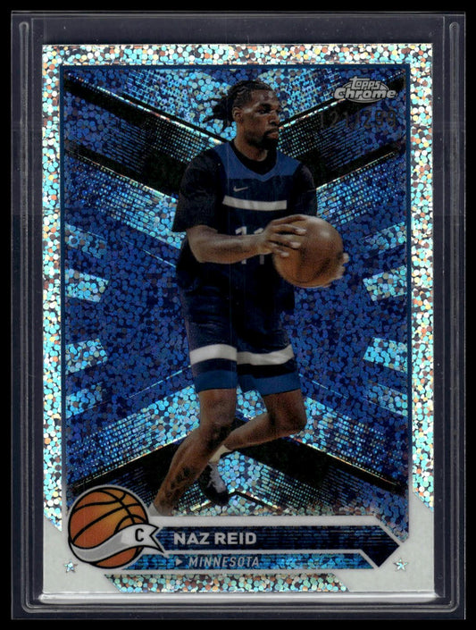 2023-24 Topps Chrome #160 Naz Reid Speckle Refractors #/299