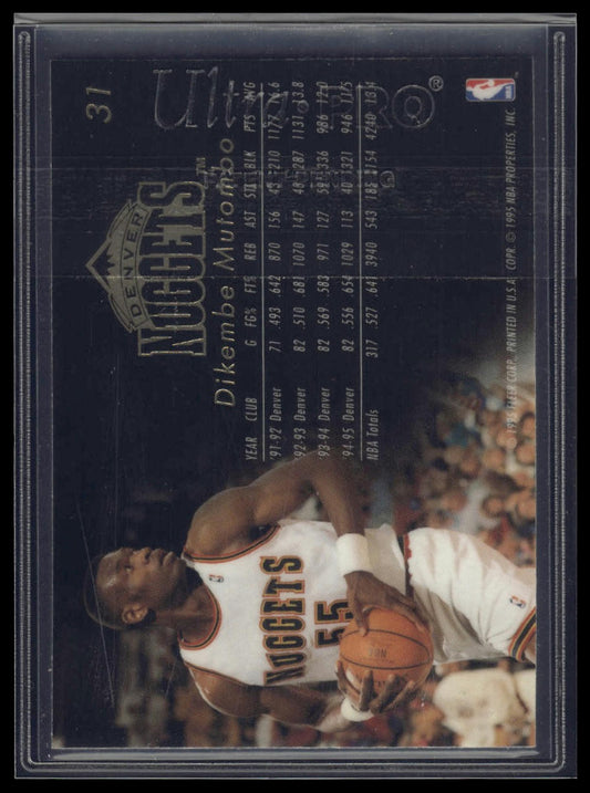 1995-96 Flair #31 Dikembe Mutombo